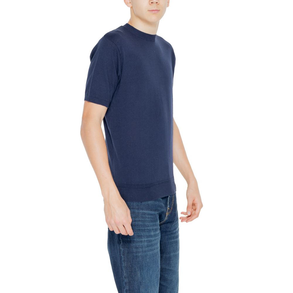 Hamaki-Ho Blaues Baumwoll-T-Shirt