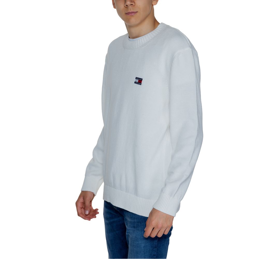Tommy Hilfiger Jeans Weißer Baumwollpullover