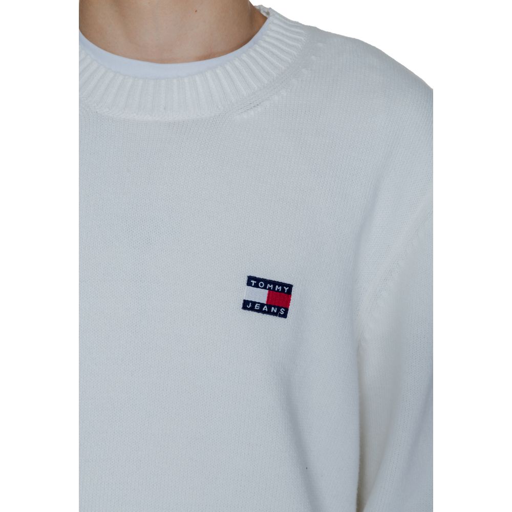 Tommy Hilfiger Jeans Weißer Baumwollpullover