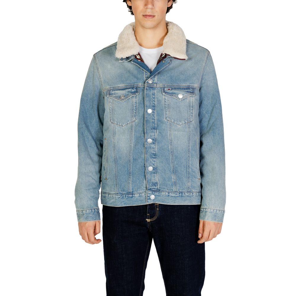 Tommy Hilfiger Jeans Hellblaue Baumwolljacken &amp