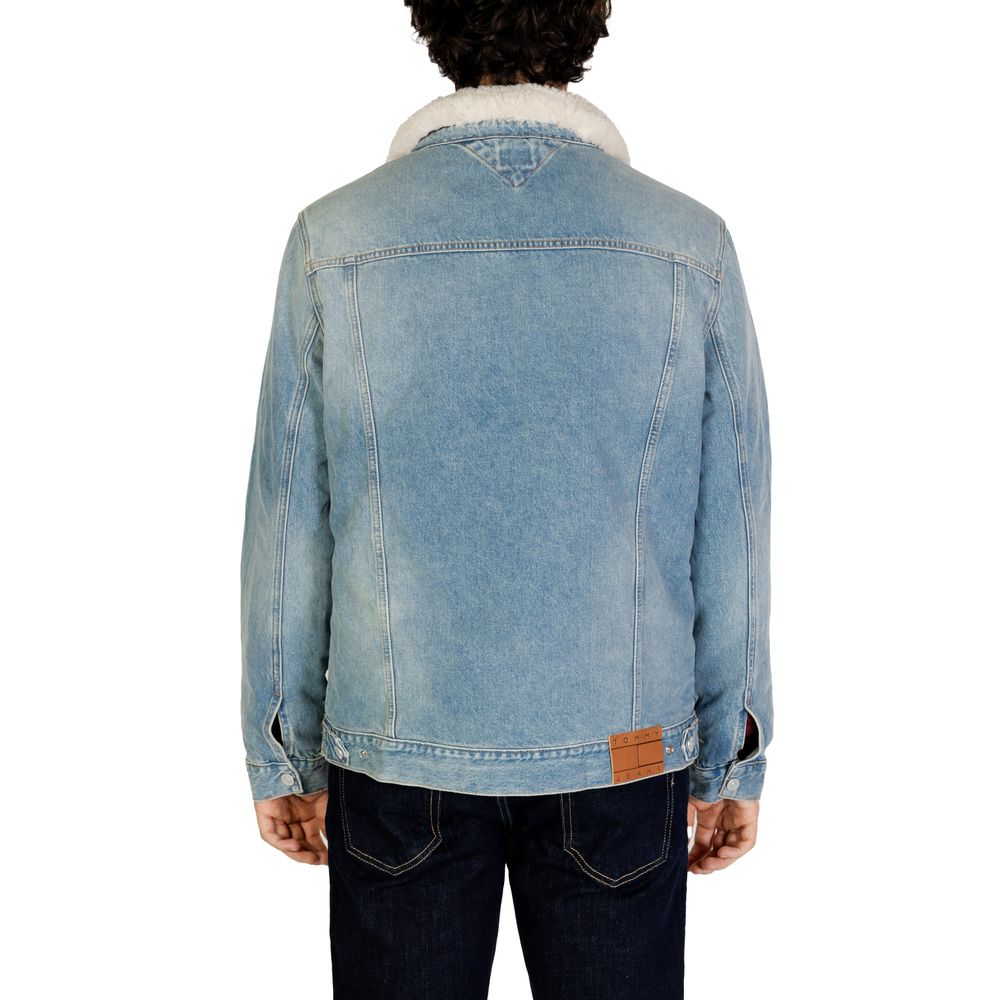 Tommy Hilfiger Jeans Hellblaue Baumwolljacken &amp