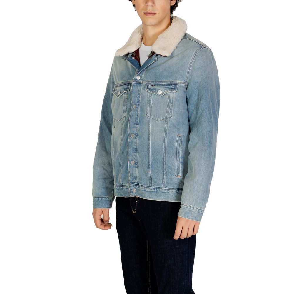 Tommy Hilfiger Jeans Hellblaue Baumwolljacken &amp