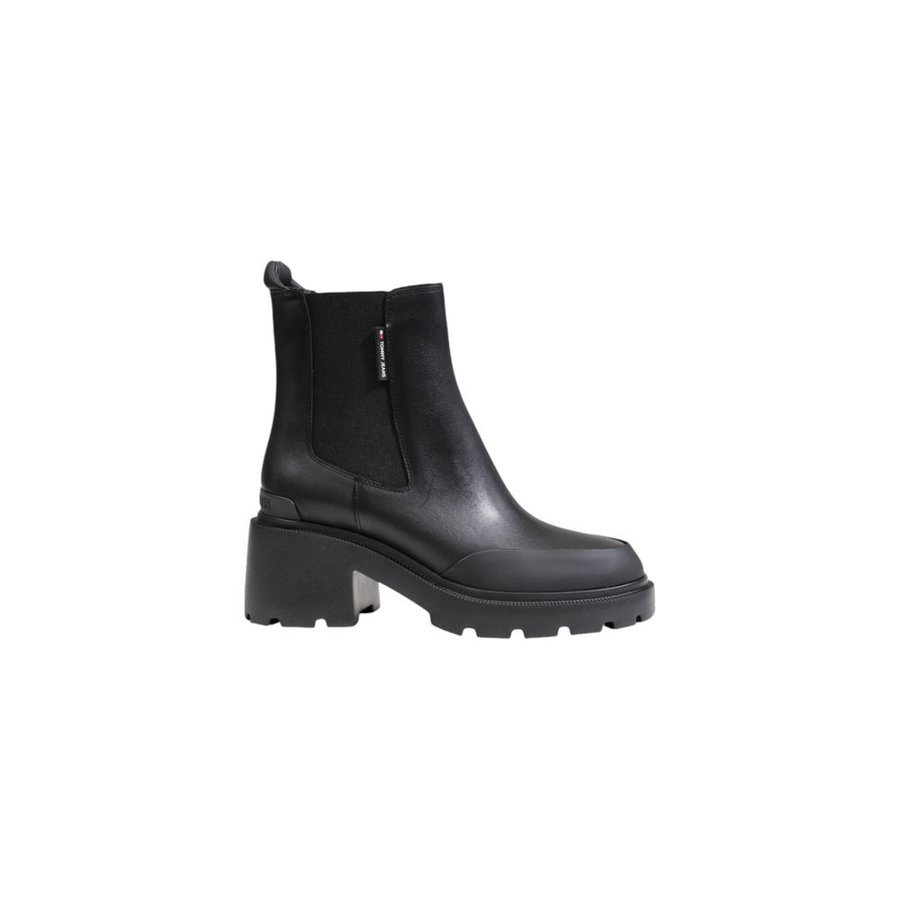 Tommy Hilfiger Jeans Schwarzes Leder Knöchel