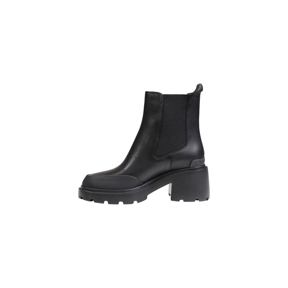 Tommy Hilfiger Jeans Schwarzes Leder Knöchel