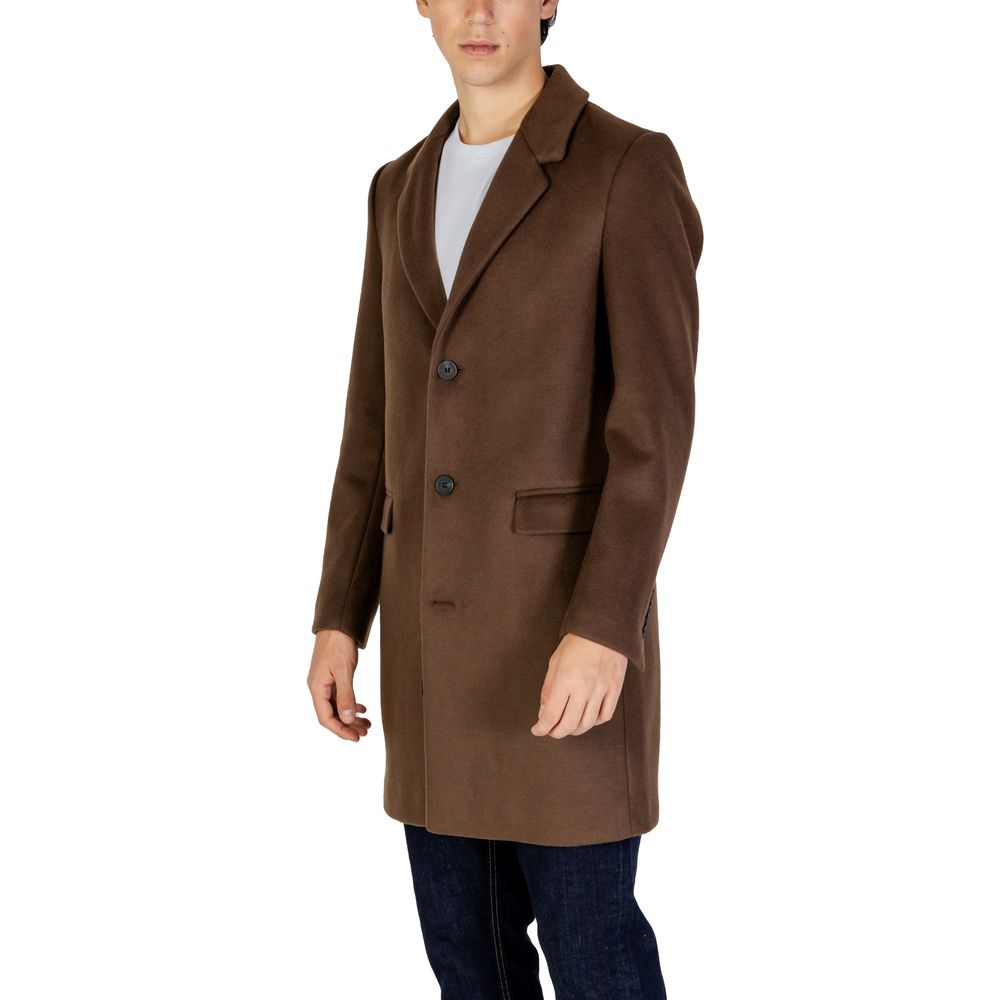 Antony Morato Brauner Polyester-Mantel