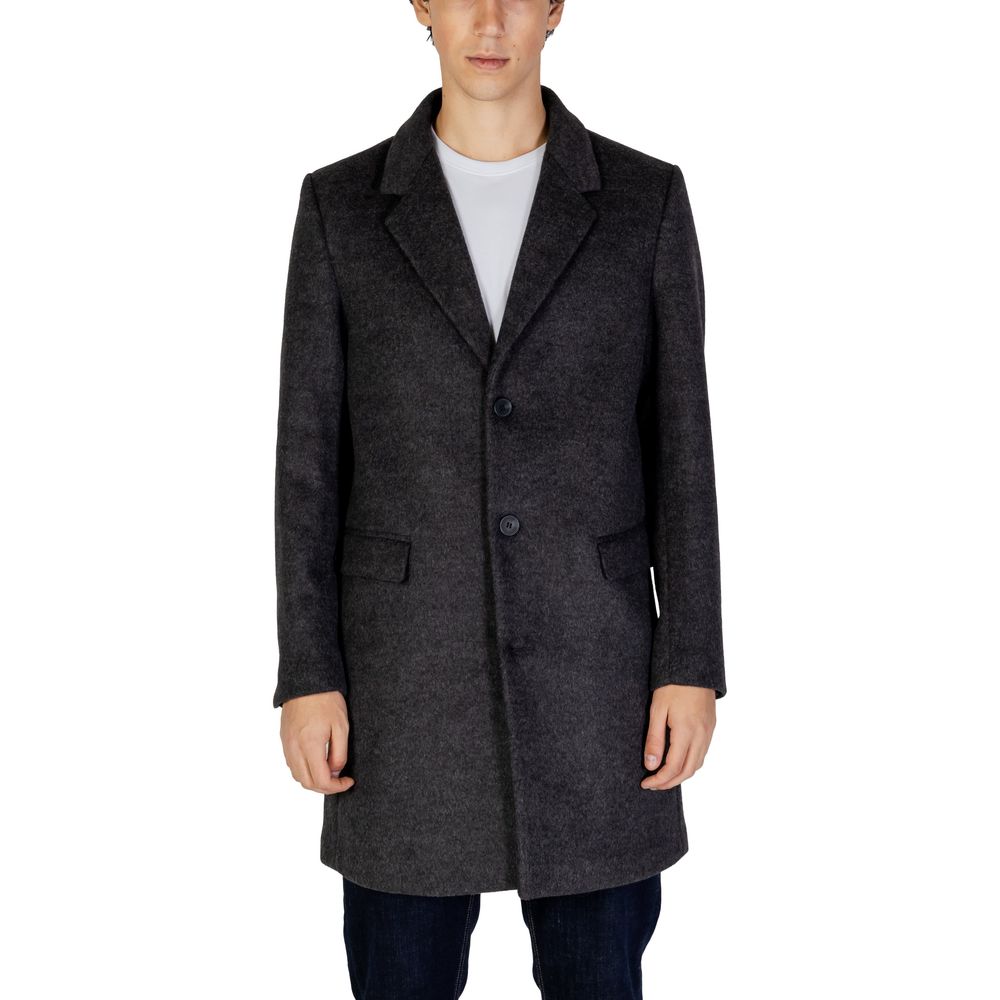 Antony Morato Grauer Polyester-Mantel