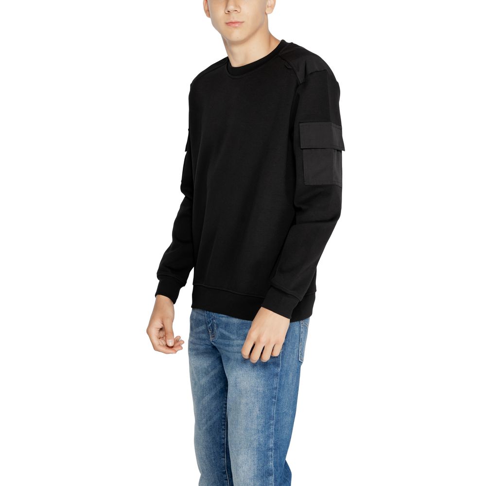 Antony Morato Schwarzes Baumwoll-Sweatshirt