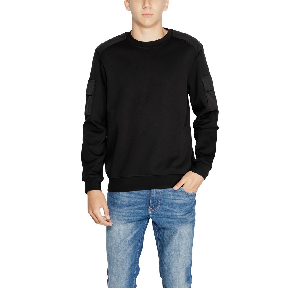 Antony Morato Schwarzes Baumwoll-Sweatshirt