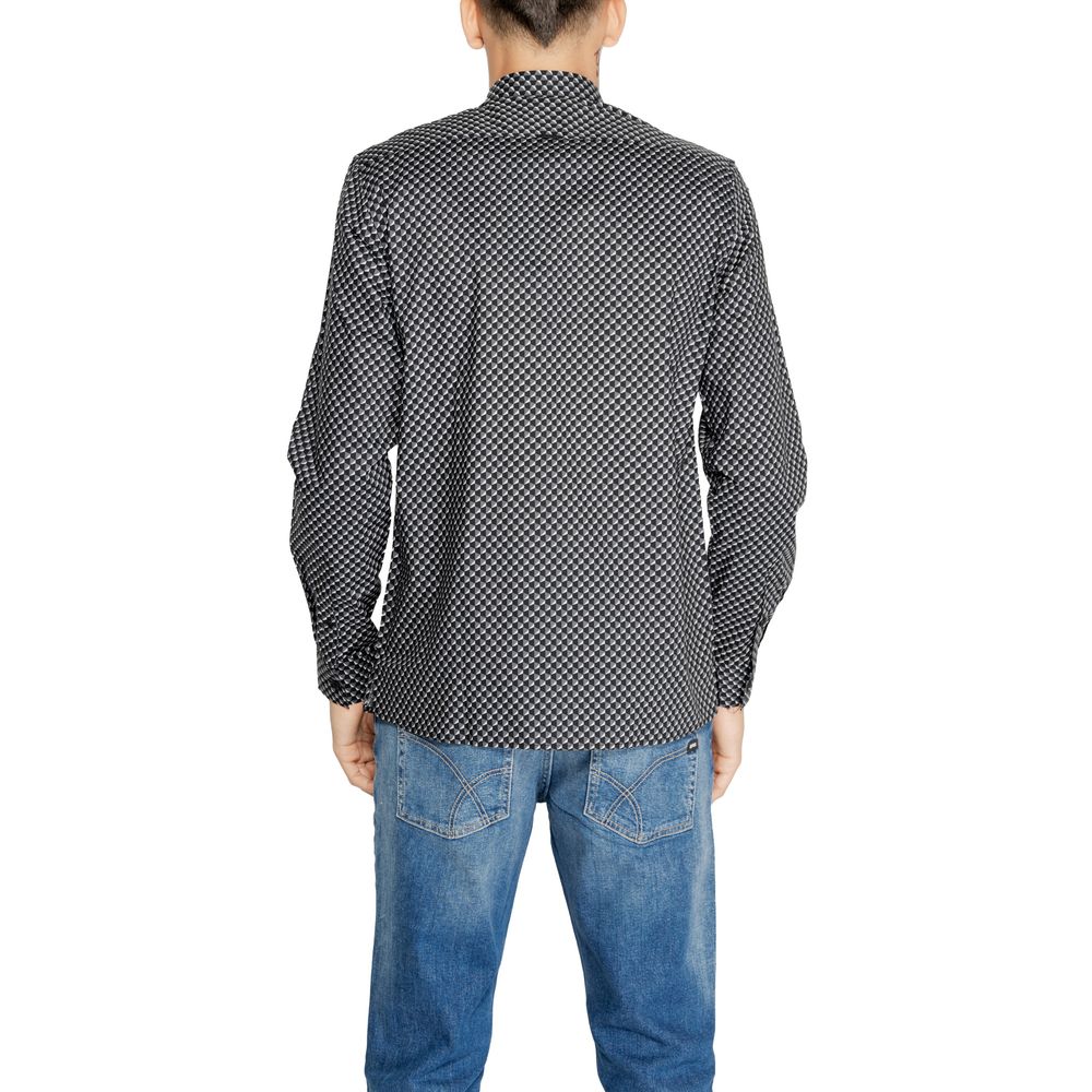 Antony Morato Graues Baumwollhemd