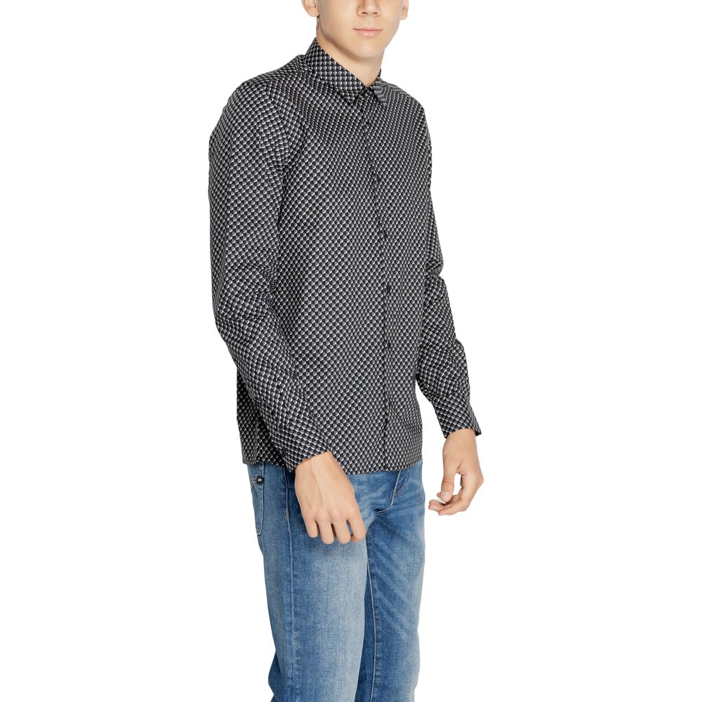 Antony Morato Graues Baumwollhemd