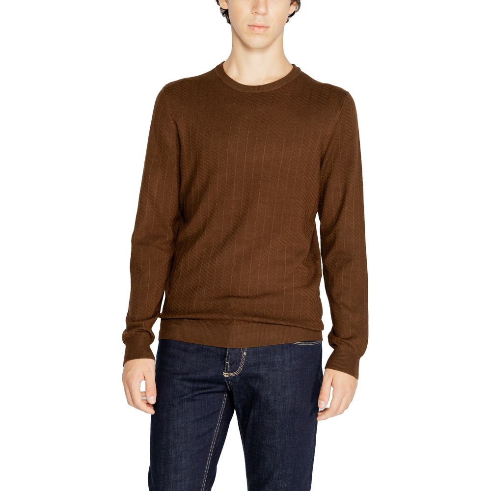 Antony Morato Brauner Viskose-Pullover