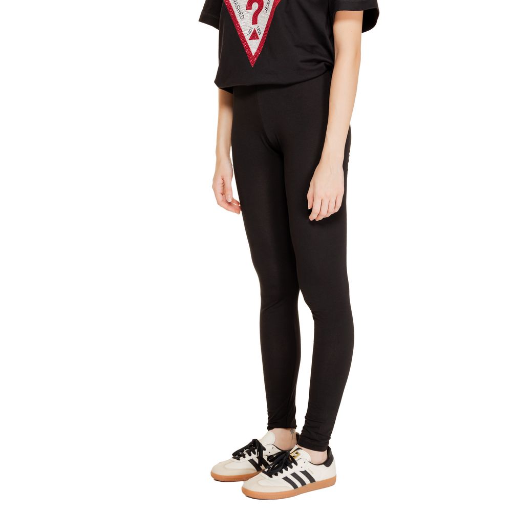 Jacqueline De Yong Schwarze Baumwoll-Leggings