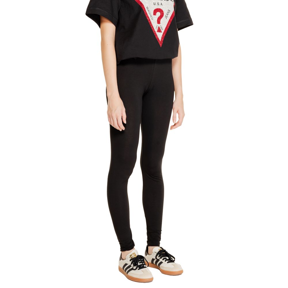 Jacqueline De Yong Schwarze Baumwoll-Leggings