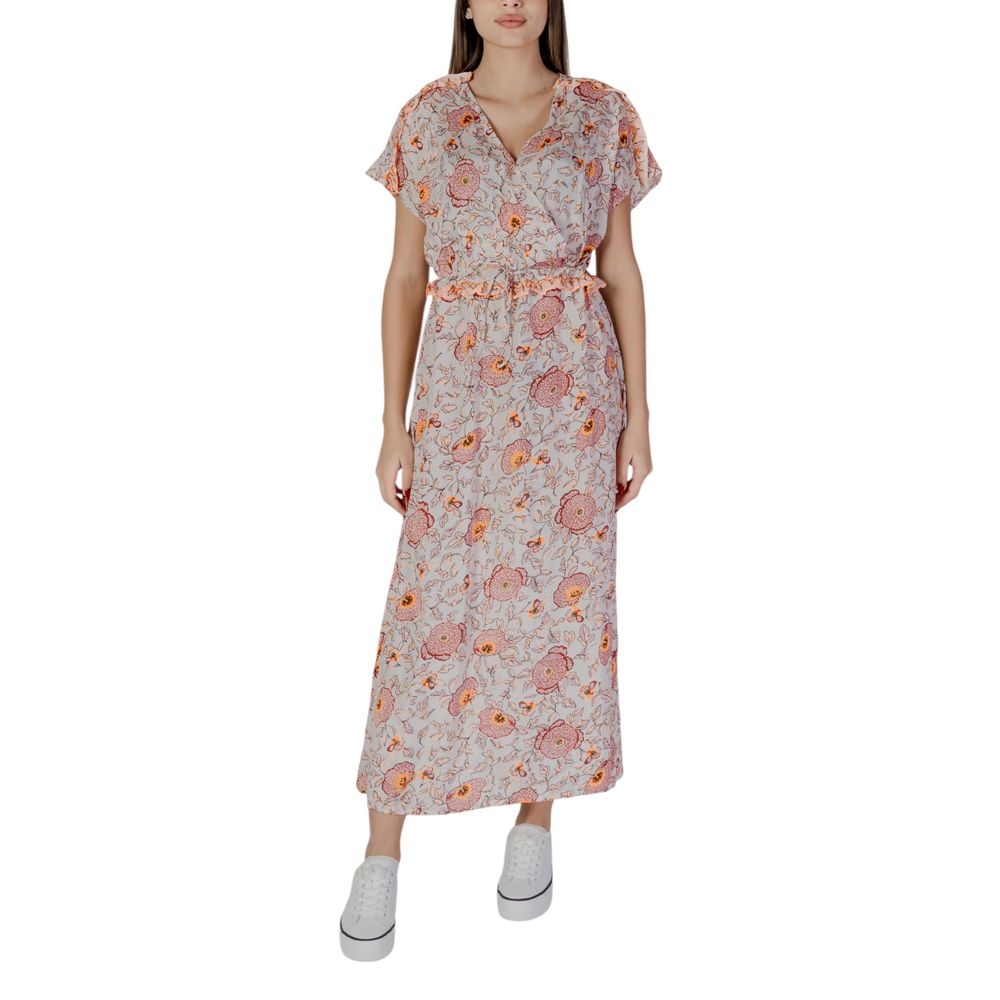 B.Young Baumwoll-Maxikleid mit Blumenmuster