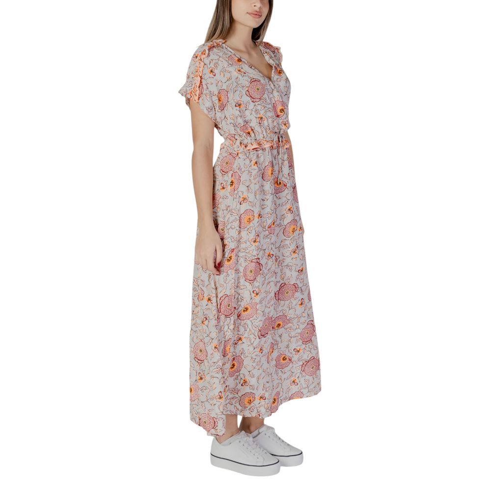 B.Young Baumwoll-Maxikleid mit Blumenmuster