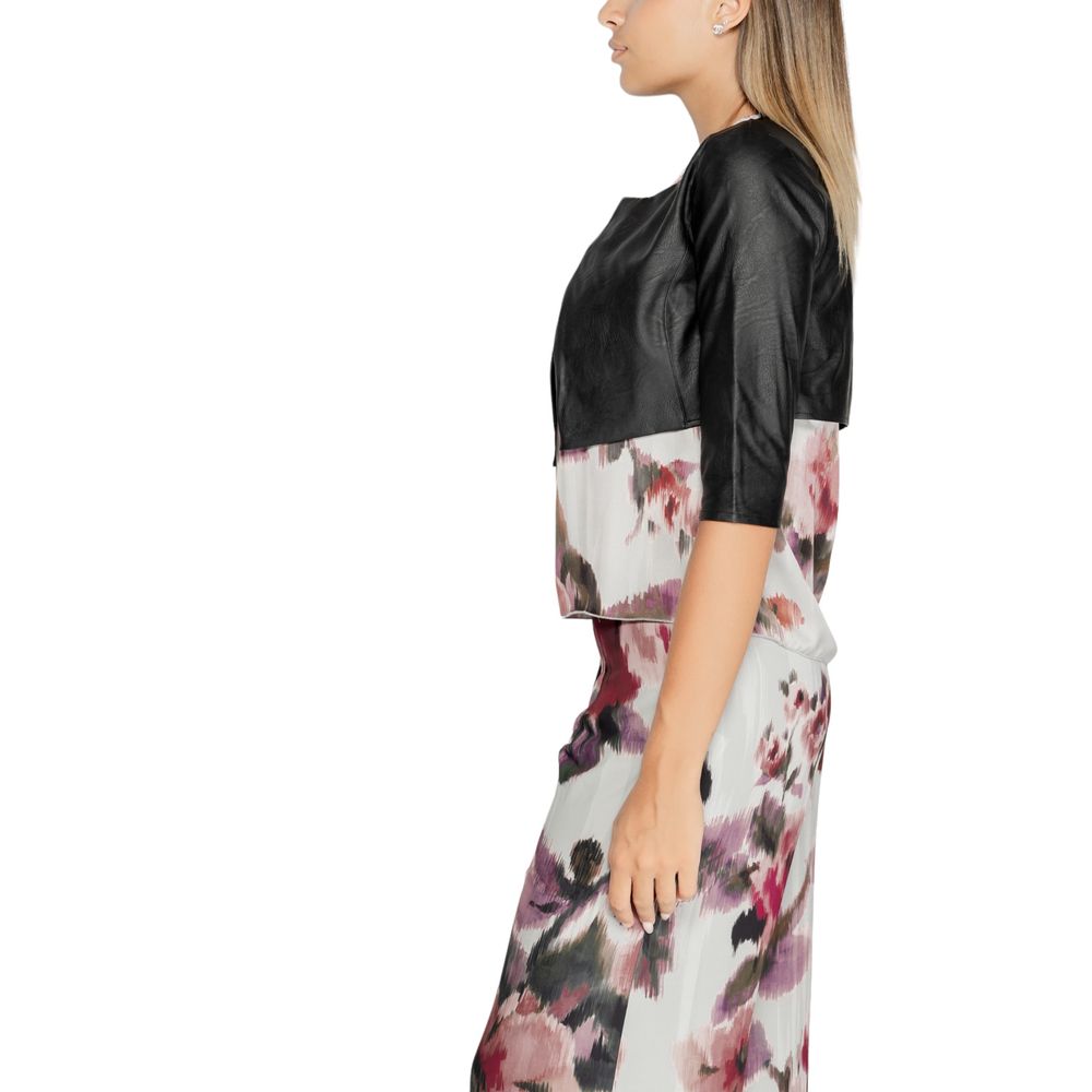 Rinascimento Schwarze Polyethylen-Strickjacke