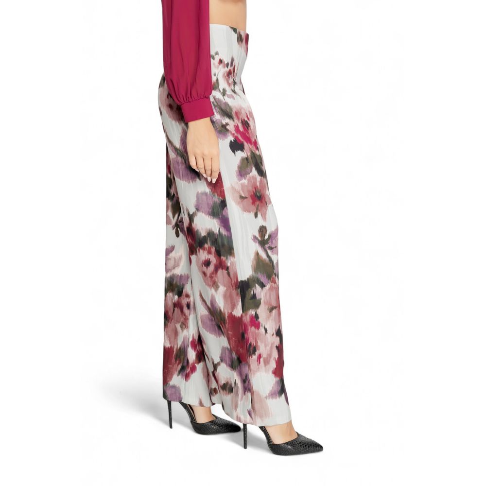 Rinascimento Bordeauxfarbene Polyester-Hose im Casual-Look