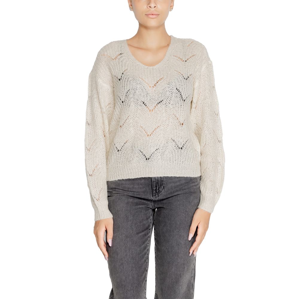 Jacqueline De Yong Pullover mit V-Ausschnitt und Glitzer-Details
