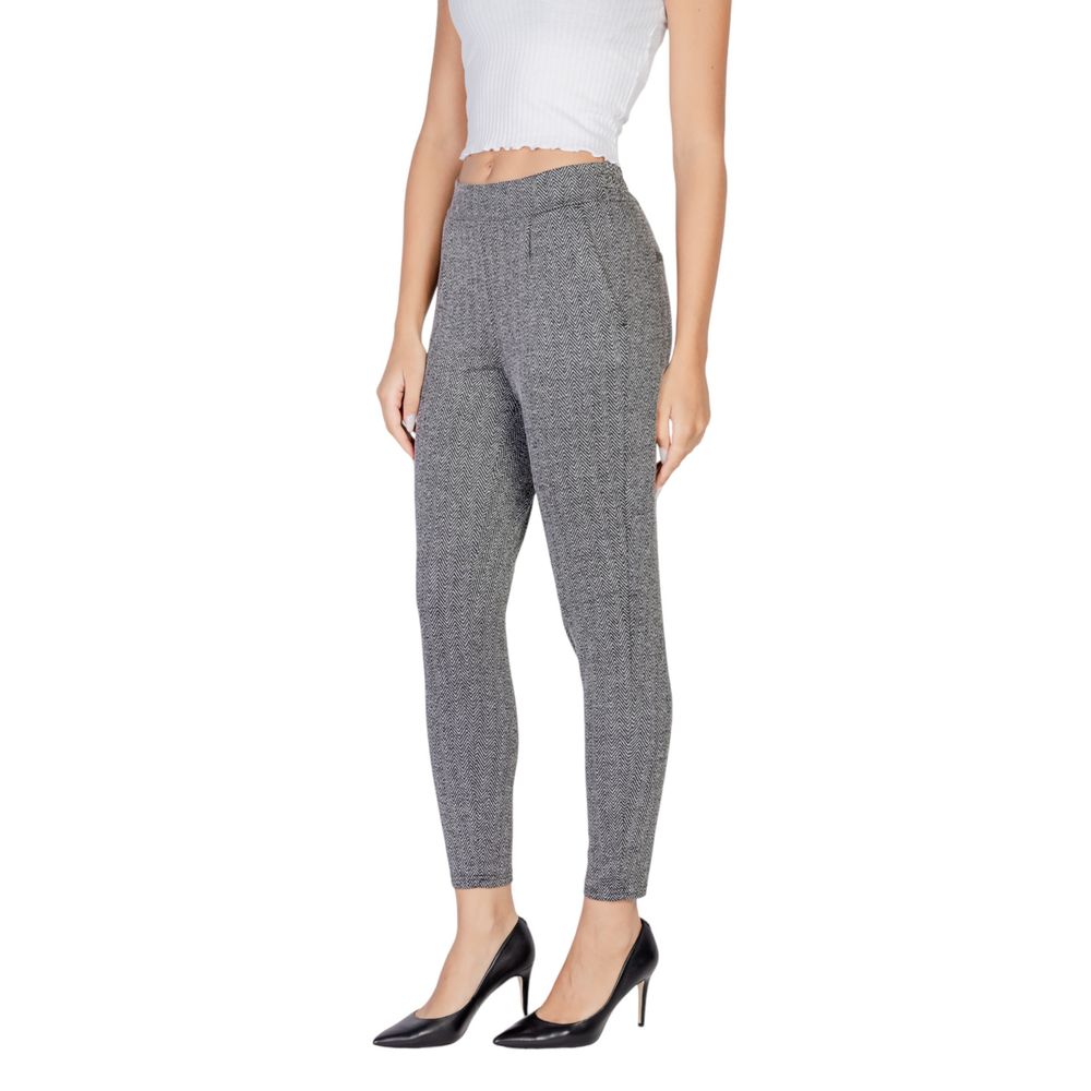 ICHI Schwarze Polyester-Skinny-Hose