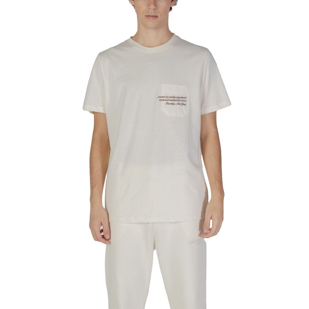 Underclub Baumwoll-T-Shirt in Creme