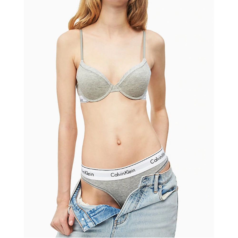 Calvin Klein Underwear Graues Baumwollhöschen