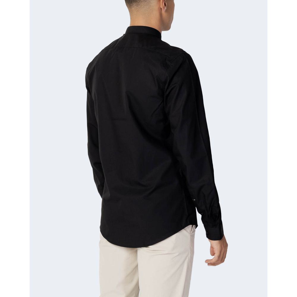 Antony Morato Schwarzes Baumwollhemd