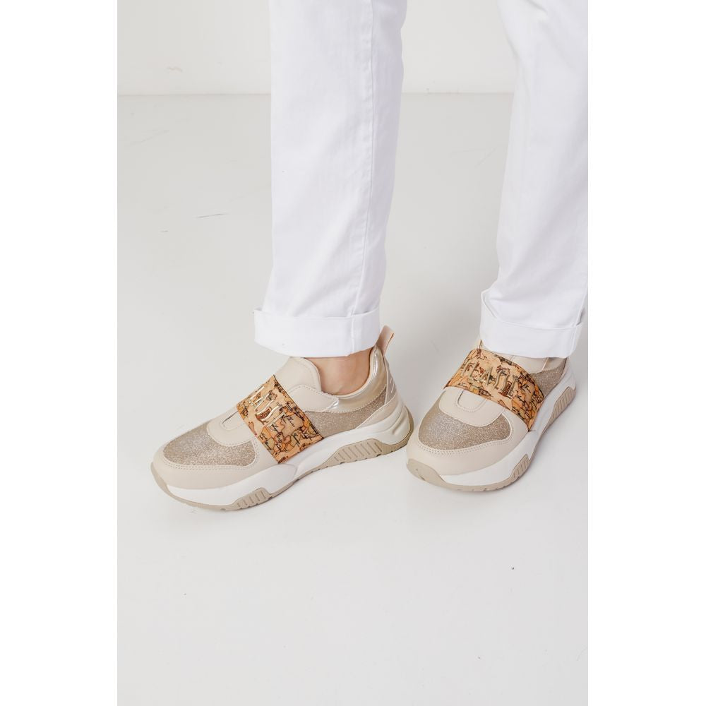 Blauer Weiße Baumwollhose