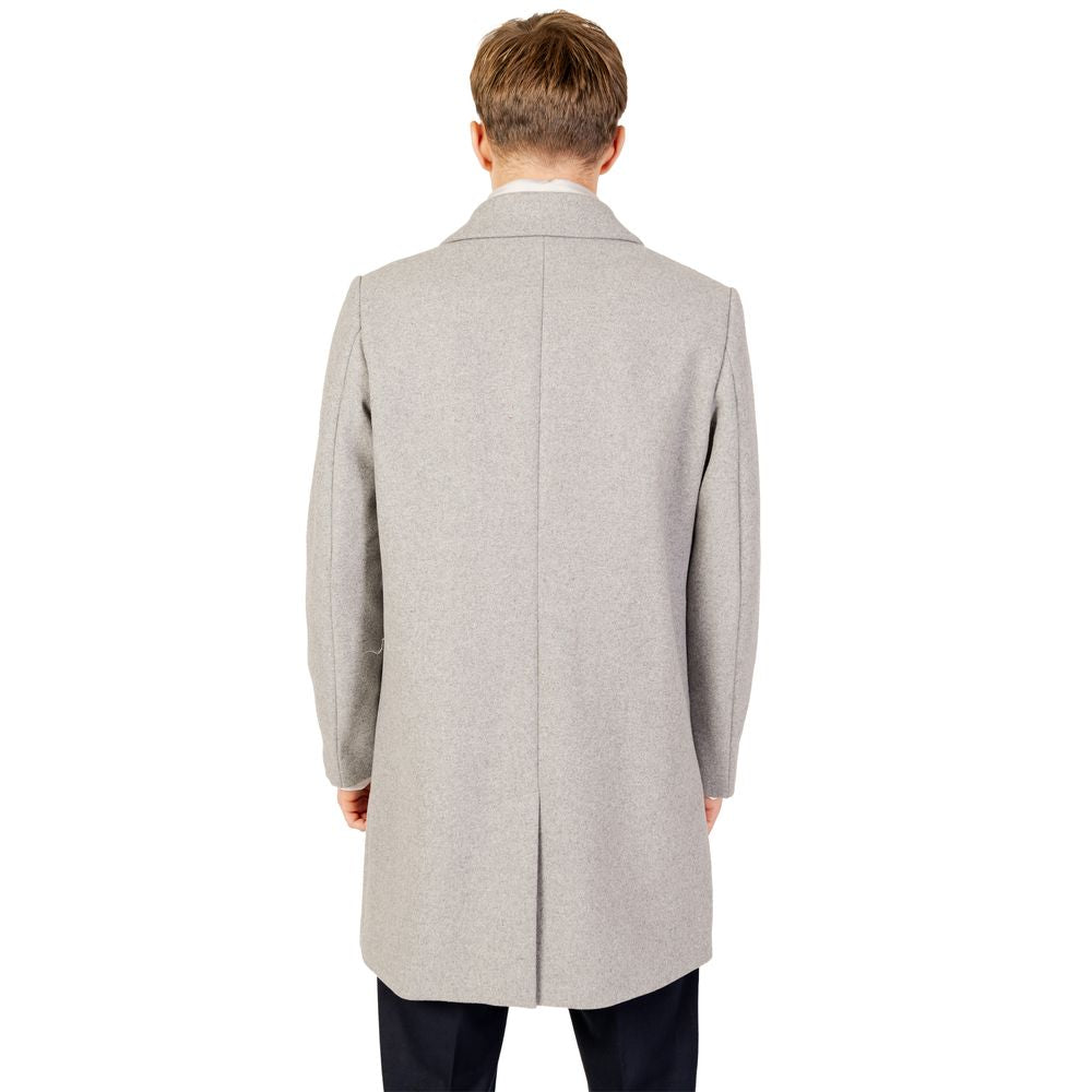 Antony Morato Grauer Polyester-Mantel