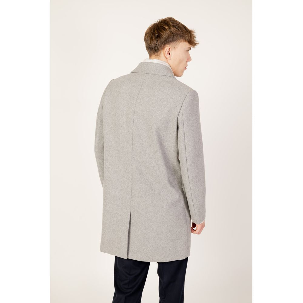Antony Morato Grauer Polyester-Mantel