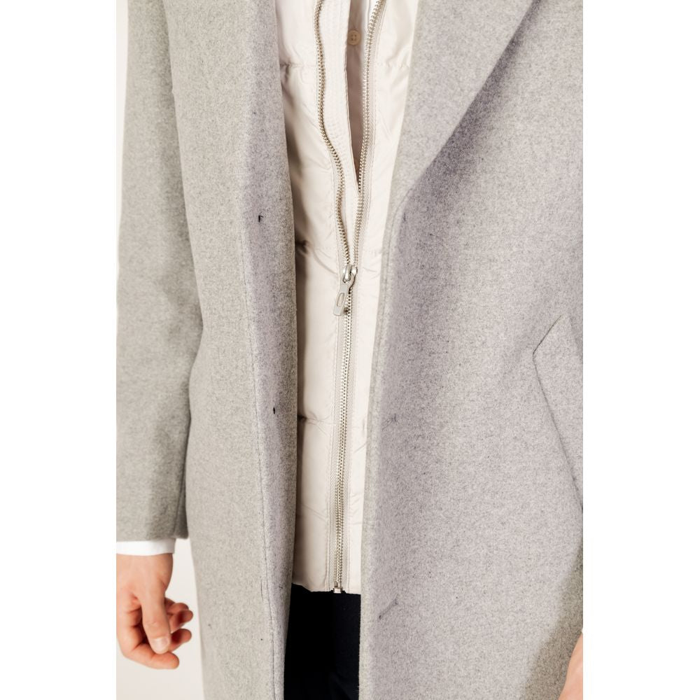 Antony Morato Grauer Polyester-Mantel