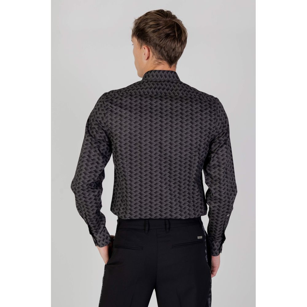 Antony Morato Graues Baumwollhemd