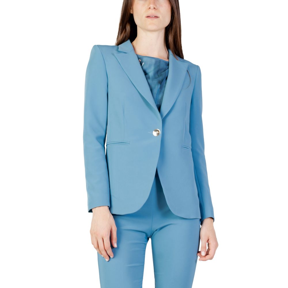 Rinascimento Türkisfarbener Polyester-Blazer