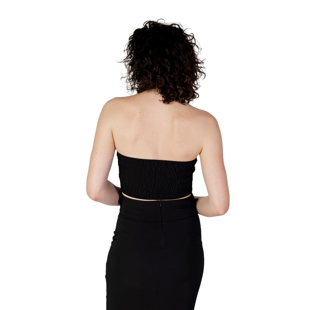 Rinascimento Schwarzes Polyester-Top