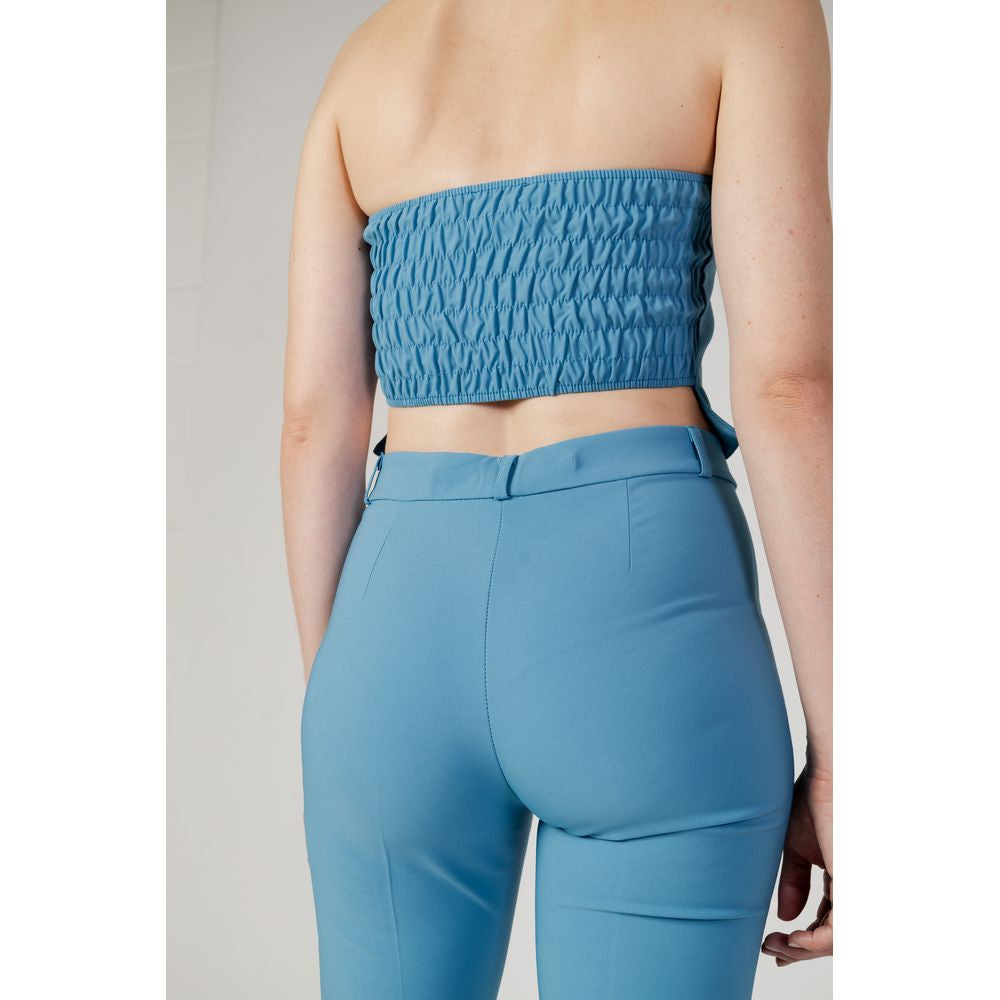 Rinascimento Türkisfarbenes Polyester-Top