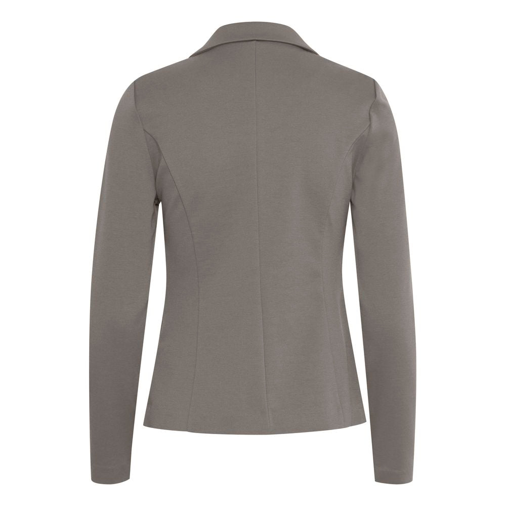 ICHI Beigefarbener Polyester-Blazer