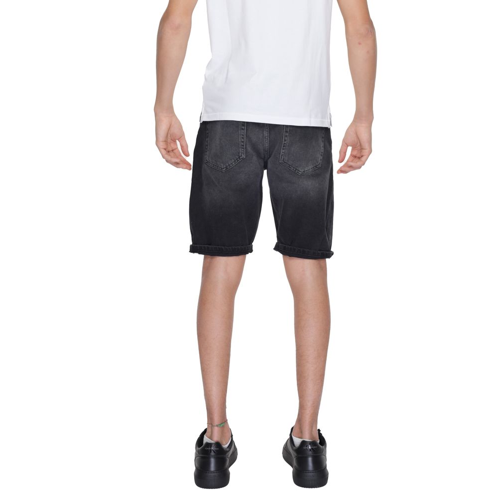 Antony Morato Schwarze Baumwoll-Bermudas