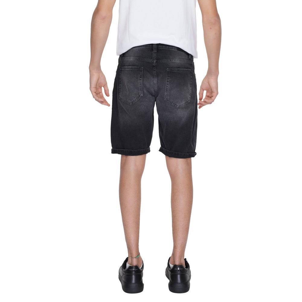 Antony Morato Schwarze Baumwoll-Bermudas