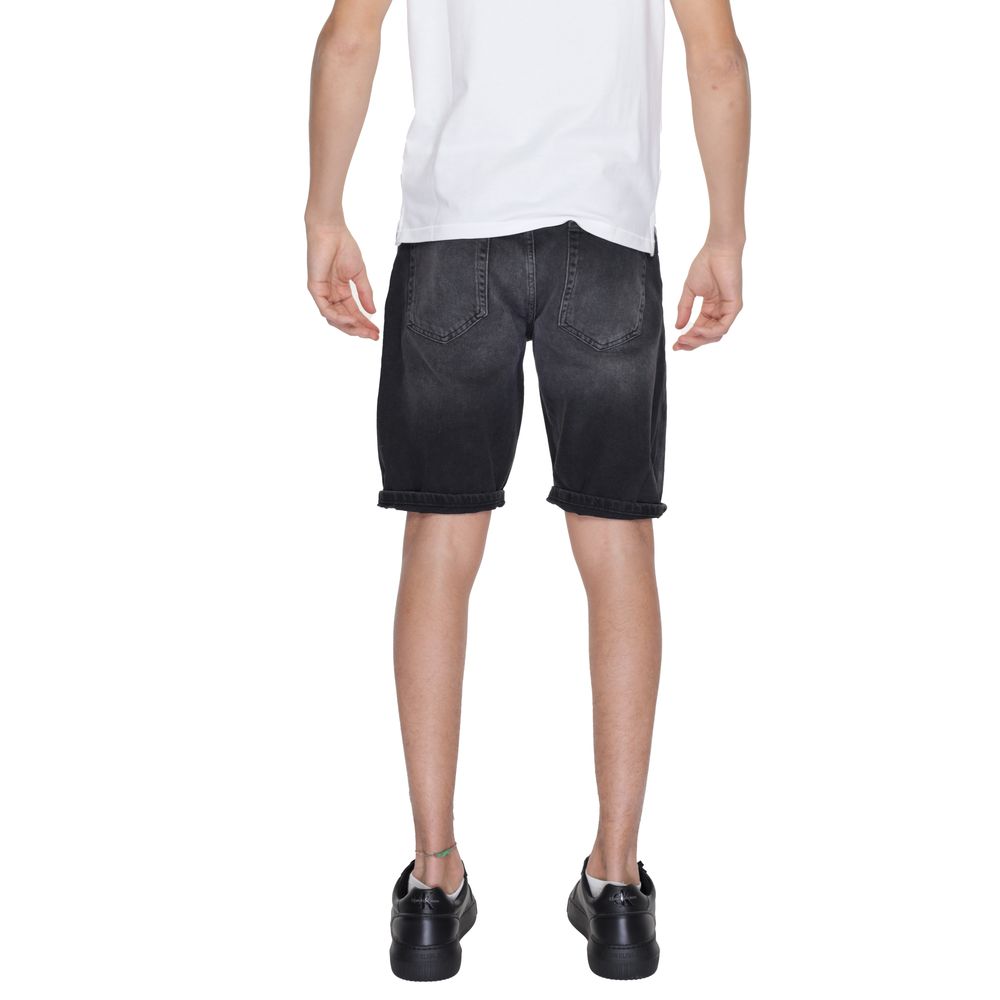 Antony Morato Schwarze Baumwoll-Bermudas