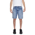 Antony Morato Blaue Baumwoll-Bermudas