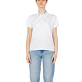 Blauer T-Shirt aus weißem Polyester