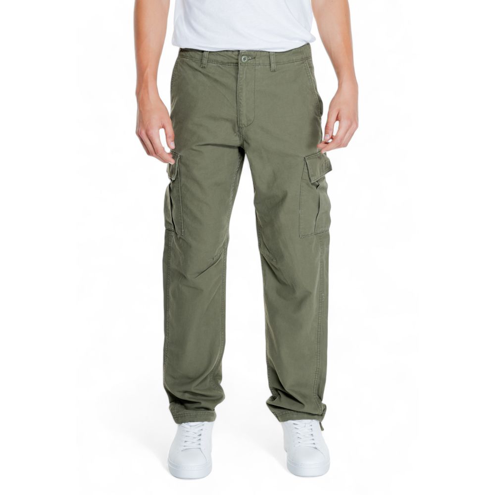 Jack Jones Grüne Baumwoll-Cargo-Hose