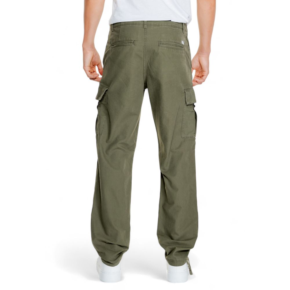 Jack Jones Grüne Baumwoll-Cargo-Hose