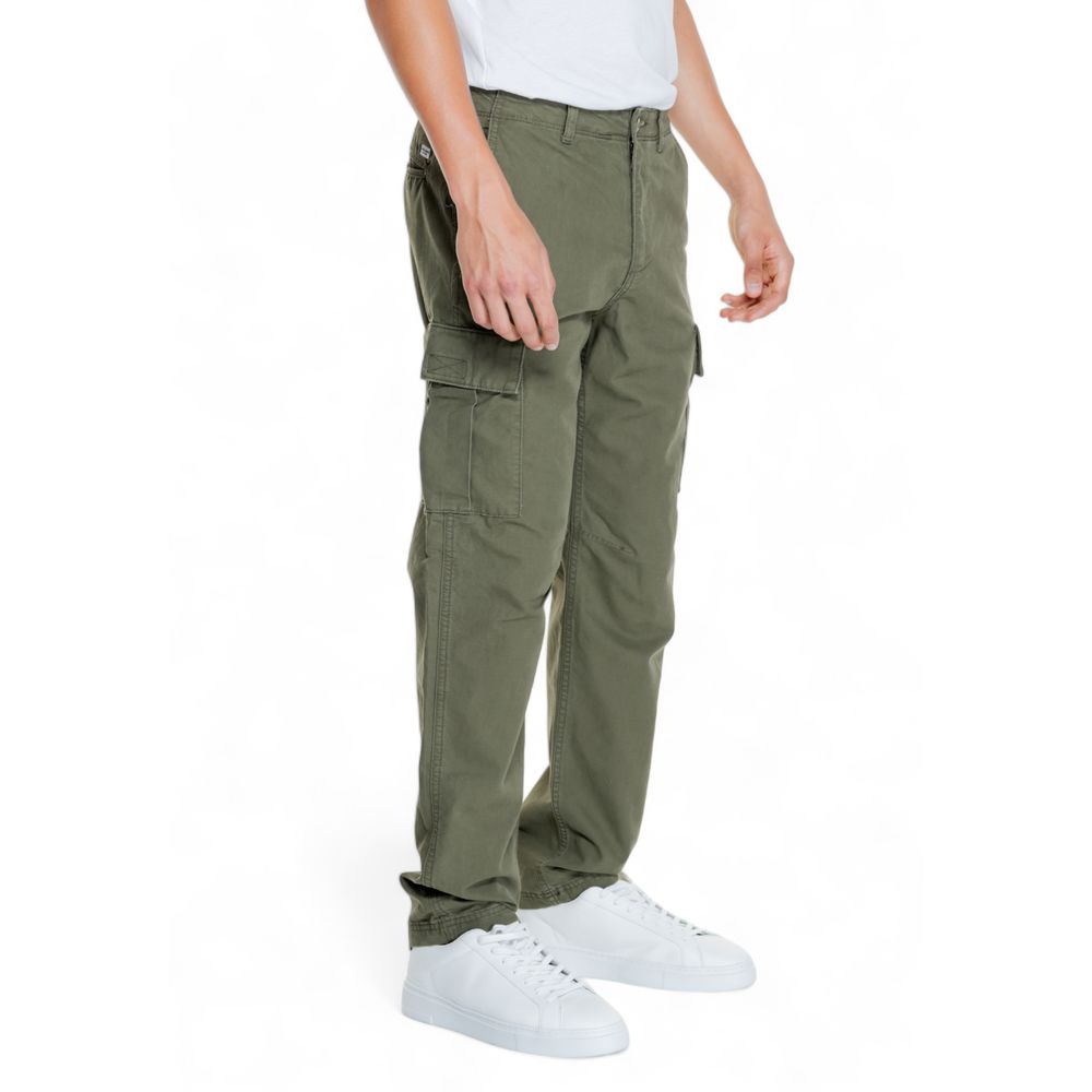 Jack Jones Grüne Baumwoll-Cargo-Hose