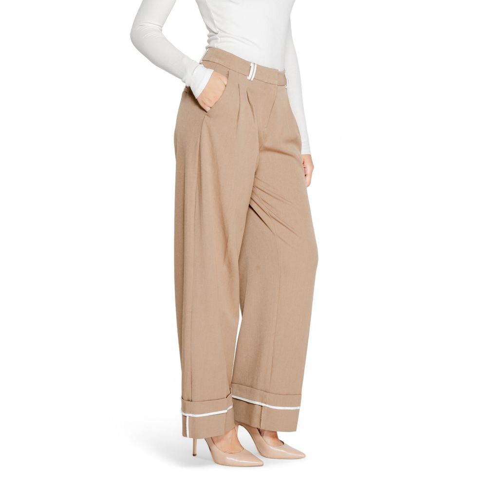 Only Braune Palazzo-Hose aus recyceltem Polyester