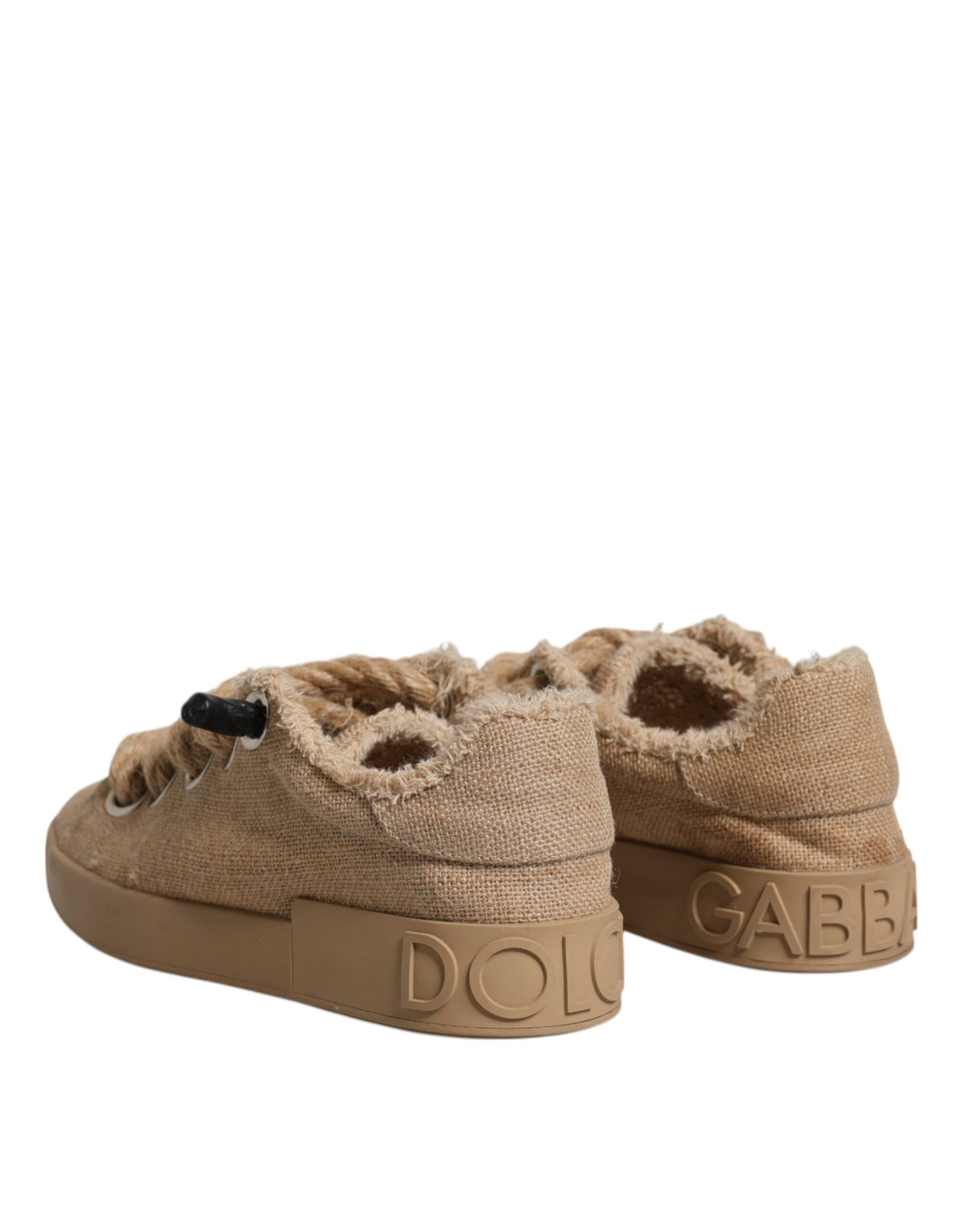 Dolce & Gabbana Braune Sneaker aus Jutegewebe für Herren