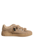 Dolce & Gabbana Braune Sneaker aus Jutegewebe für Herren