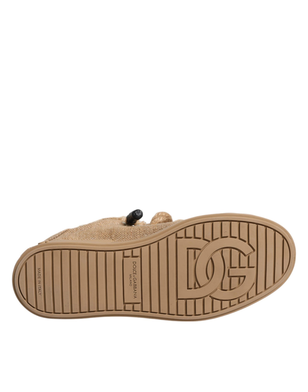 Dolce & Gabbana Braune Sneaker aus Jutegewebe für Herren