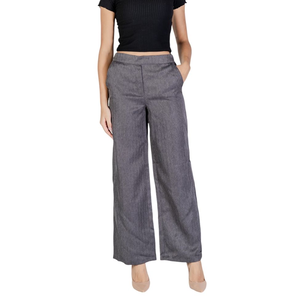 Jacqueline De Yong Graue Polyester-Hose im Casual-Look