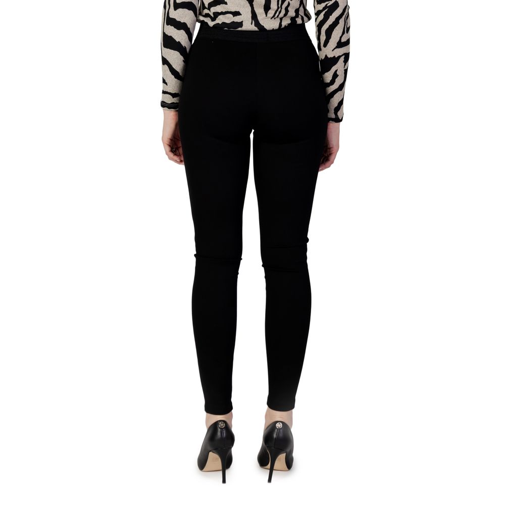 Only Schwarze Viskose-Leggings