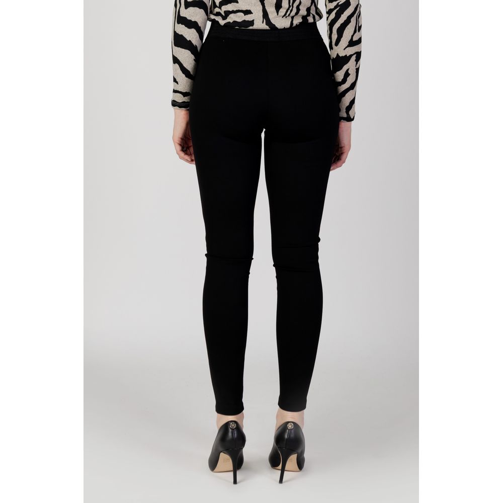 Only Schwarze Viskose-Leggings